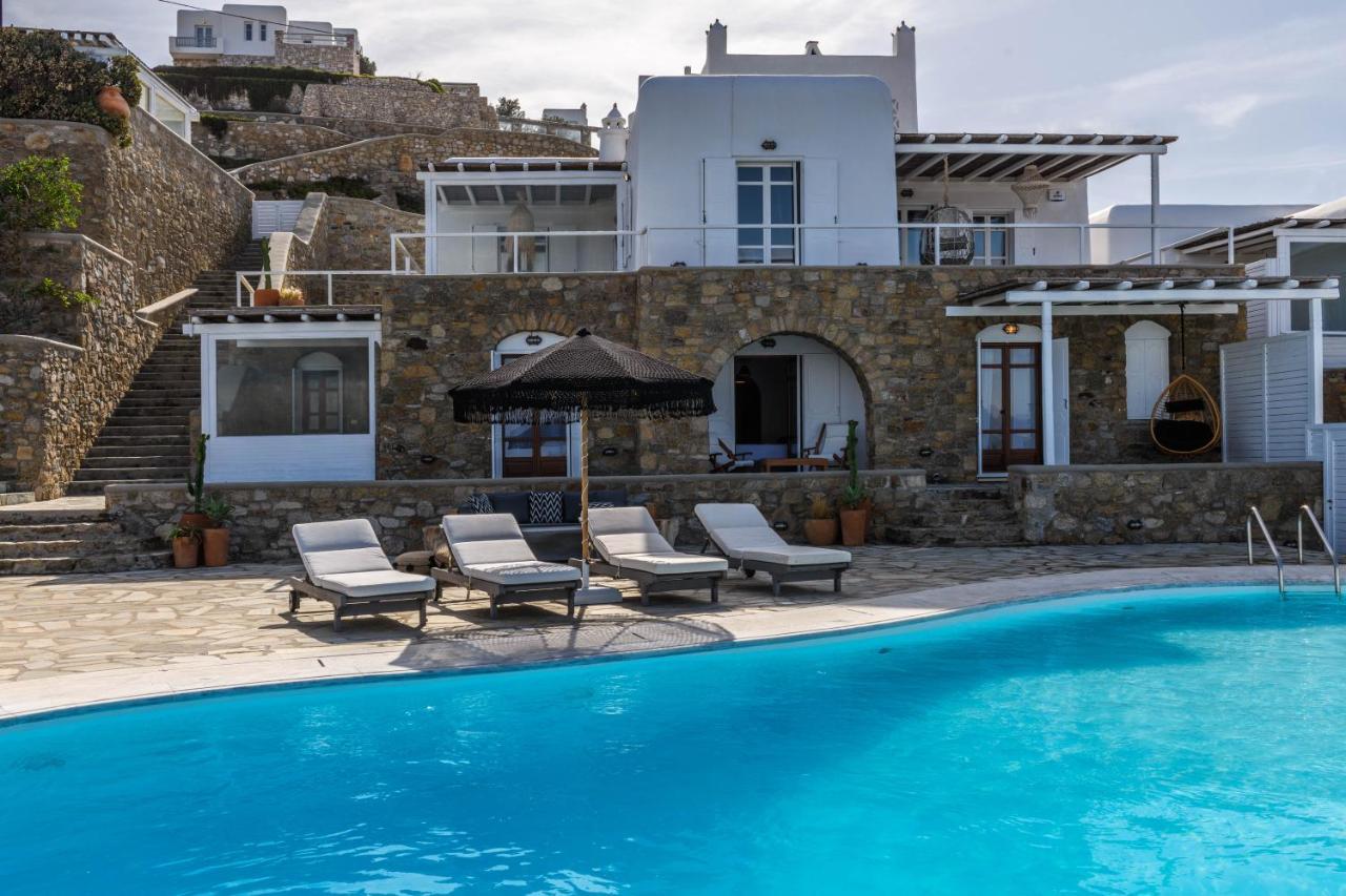 Cosset Villa Bohochic Sea&Harbourview And Sunset By One-Villas Ornos  Exteriör bild