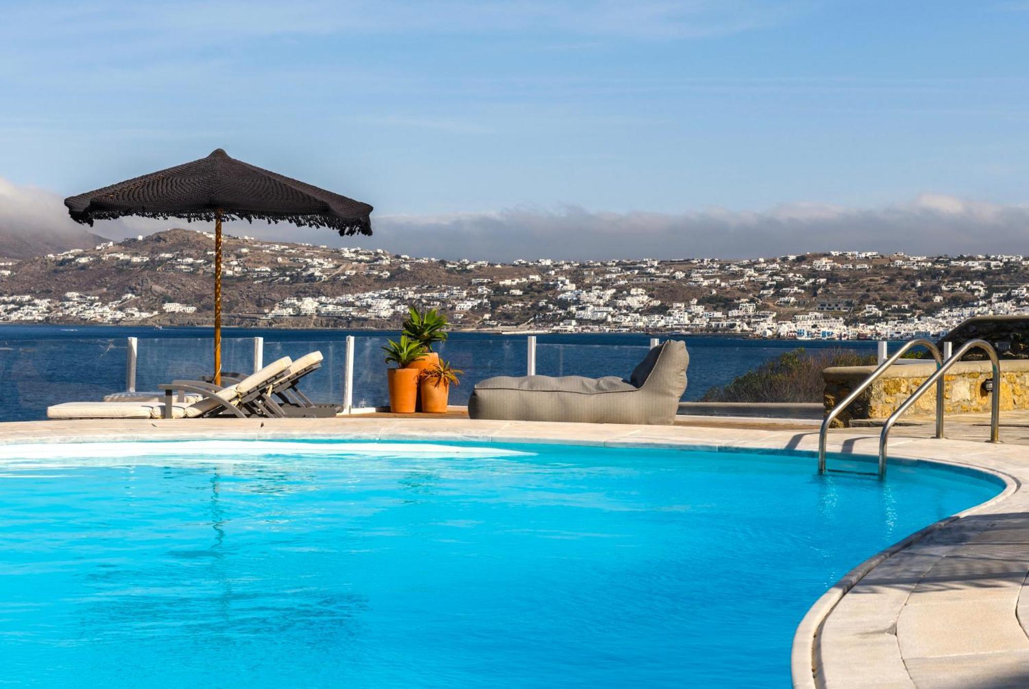 Cosset Villa Bohochic Sea&Harbourview And Sunset By One-Villas Ornos  Exteriör bild